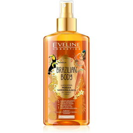 Eveline Cosmetics - Brume Autobronzante Brazilian Body avec Extrait de Noix - Pour Visage et Corps - Bronzage Naturel - 150 ml